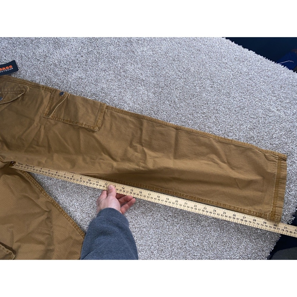 GH Bass Outdoor Taper Cargo Pans 30 (31x30) Pockets Carpenter Stretch Rip stop - Picture 10 of 12